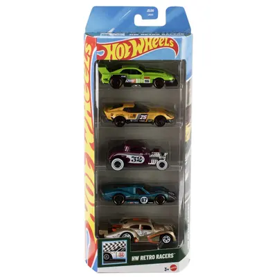 SET 5 MASINI HOT WHEELS HW RETRO RACERS VIVMT1806_JBJ86
