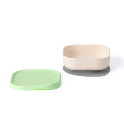 Bol pentru hrana bebelusi miniware snack bowl, 100% din materiale naturale biodegradabile, vanilla/key lime mw_mwsbsvk