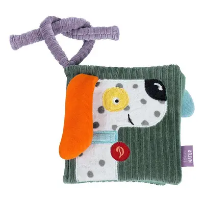 Carte din plus pentru bebelusi - catelus natur