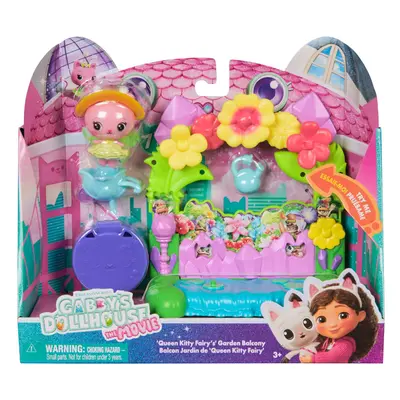 GABBYS DOLLHOUSE FILMUL SET BALCONUL GRADINA FERMECATA SI FIGURINA KITTY CU ACCESORII VIV6074165