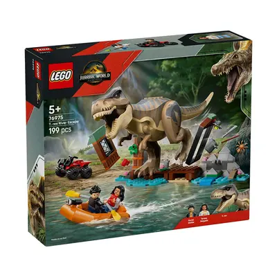 LEGO JURASSIC WORLD RENASTEREA EVADARE PE RAU DIN CALEA UNUI T REX 76975 VIVLEGO76975