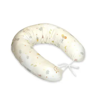 Perna Pentru Gravide Si Alaptare, Husa Detasabila Din Bambus 100% Si Umplutura Antialergica Babysoft  , Soft Breeze, Amy Pjb84957