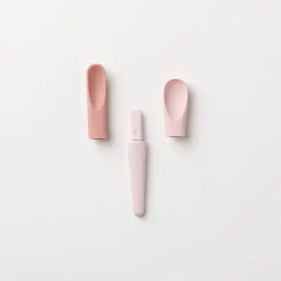 Set de lingurite 2 in 1 bebelusi miniware pre2pro, 100% din materiale naturale biodegradabile, pink antioxidant mw_p2ps7pa