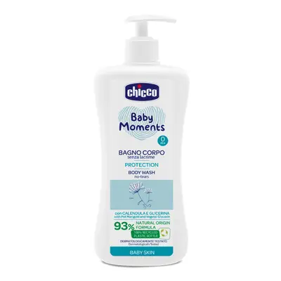 Gel de dus fara lacrimi Chicco Baby Moments Protection, 750ml, 0 luni+ CHC10581-9