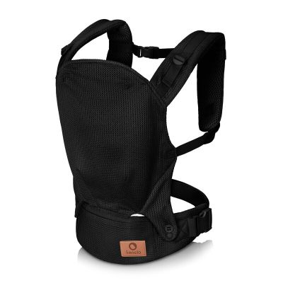 Marsupiu ergonomic, Lionelo, Margareet Air, 3 pozitii de purtare, Certificat de Institutul International pentru Displazie de Sold, 4 luni+, Pana la 20 Kg, Material respirabil 3D Air Mesh, Catarama dubla de siguranta, Negru BYNLO-MARGAREET_AIR_BLACK