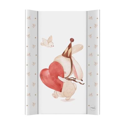 Saltea de infasat, Ceba Baby, Moale, Pentru comode si masute de infasat, 50x70 cm, Fara BPA, Certificata Oeko-Tex Standard 100, 0 luni+, Basic Pierrot BYNW-102-000-785
