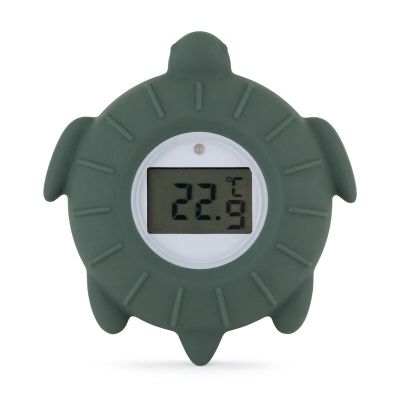 Temometru digital, Petite&Mars, Broscuta Terry, Multifunctional, Ecran usor de citit, Valoare precisa, Silicon Sigur, Avertizare temperatura, 0 luni+, Verde BYN582817