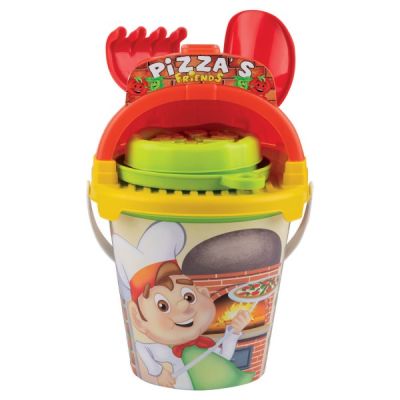 Set Androni pentru nisip galetusa cu accesorii Pizza SOLAG1293-000