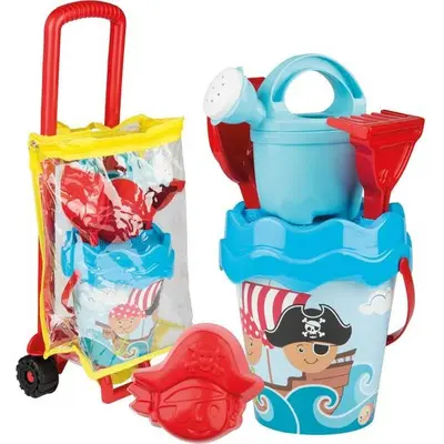 Set Androni pentru nisip troller cu galetusa stropitoare si accesorii Pirati SOLAG6402-00PI