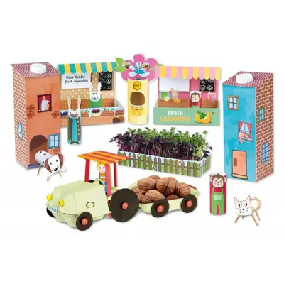 Set DIY Lena Upcycling Village Carte de povesti in limba germana SOLLE42830