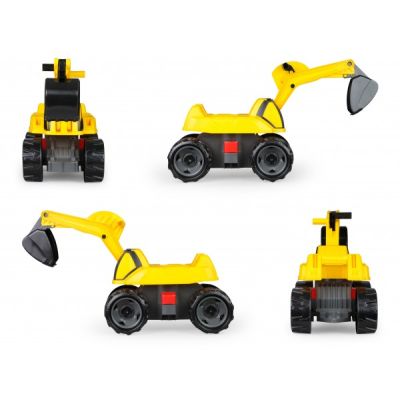 Excavator Lena Giga Trucks cu sezut din plastic 68 cm SOLLE02144
