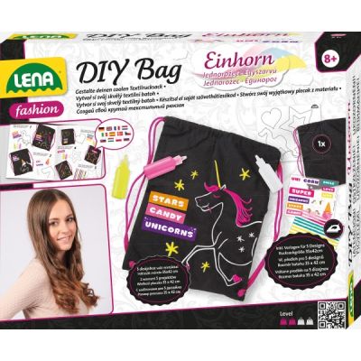 Joc si kit creativ pentru fete Lena Rucsacel textil cu Unicorn SOLLE42607