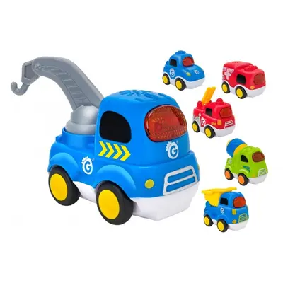 Masinuta bebe Globo Vitamina G cu sunete si lumini 12 cm SOLGL05405