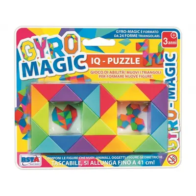 Puzzle magic giroscopic RS Toys cu 24 forme triunghiulare SOLRS11707