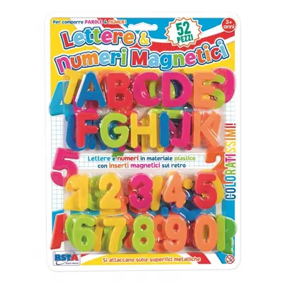 Set 52 litere si numere magnetice RS Toys SOLRS10962