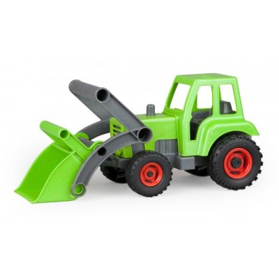 Tractor de jucarie Lena din lemn Negru si verde SOLLE04213