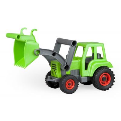 Tractor de jucarie Lena din lemn Negru si verde SOLLE04213