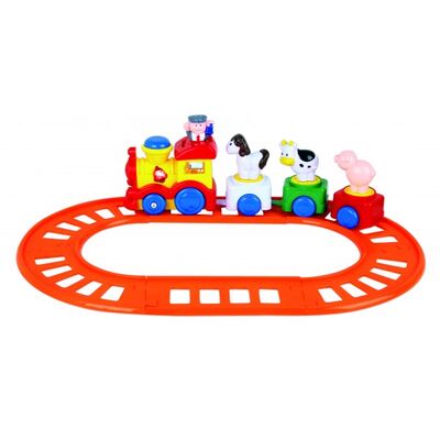Trenulet bebe RS Toys cu ferma SOLRS11381