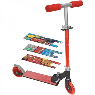 Trotineta copii Saica 2 roti Cars cu 3 stickere SOLSA3446C