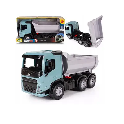 Jucarie pentru copii, Basculanta WORXX Kipper Volvo FMX, Lena, din plastic, 45 cm lungime, bascula functionala