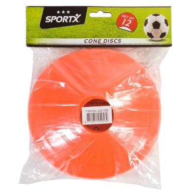 Set 12 conuri fotbal SportX, pentru copii, portocalii SOLVDM2001350
