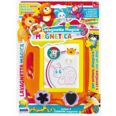 Tablita magnetica RS Toys, cu doua stampile incluse, pentru copii SOLRS11782