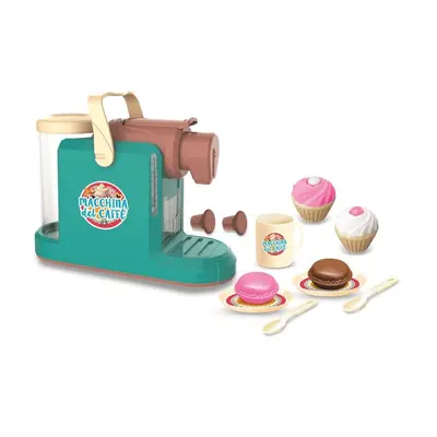 Set de joaca si bucatarie pentru copii, espressor cu capsule si accesorii servit cafea, sunete realistice, lumini si functionare cu apa