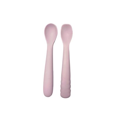 Set 2 linguri Bo Jungle pentru bebelusi, dn silicon, roz SOLBJB572010