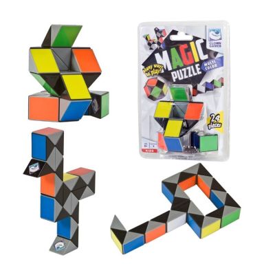 Puzzle Magic Sarpe 3D Clown Games, plastic, 24 piese, multicolor SOLVDM2005979