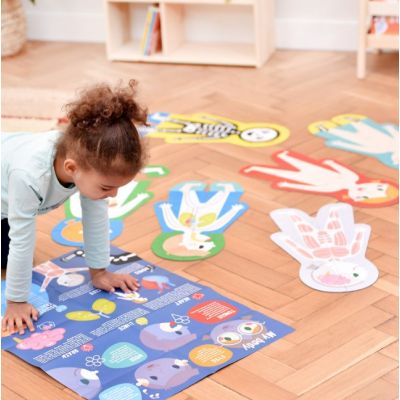 Set 6 puzzle-uri Suuper mari - Corpul meu, 84 piese, 47x25cm, Banana Panda SOLBP49026