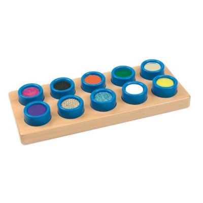 Joc senzorial cuburi tactile, 10 piese, 2 ani +, Andreu Toys SOLANT16116