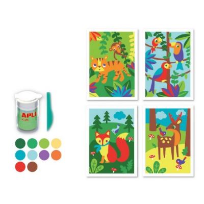 Kit creativ cu nisip colorat Animale