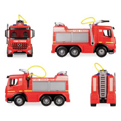 Camion pompieri Lena Mercedes Arocs din plastic, pentru copii SOLLE02158