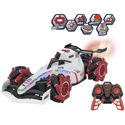 Masinuta cu telecomanda, model racing Off Road, Globo Spidko, cu roti mori si stabilitate, full-directie de control, sunete, baterii incluse, efect de fum, rotire 360 grade pentru functii cascadorii si drifturi spectaculoase, 2.4Ghz