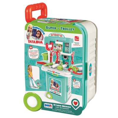 Set cabinet medical intr-o valiza Tata Bua RS Toys cu accesorii medicale, pentru copii SOLRS11706