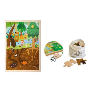 Puzzle APLI - puzzle tematica padure, 28 piese