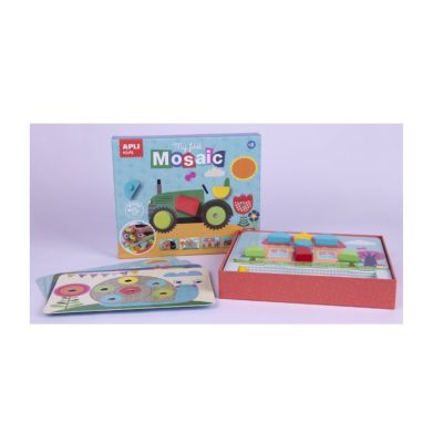 Joc educativ APLI - My first wooden mosaic, 15 piese