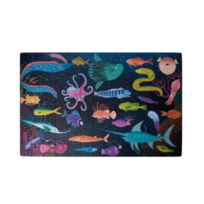 Puzzle care straluceste in intuneric Apli Kids - Ocean, 104 piese