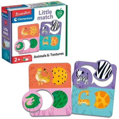 Puzzle Clementoni Little match animale si texturi SOLVDM2009707