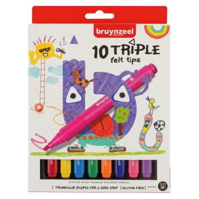 Set 10 carioci triunghiulare Bruynzeel SOLVDM2002519