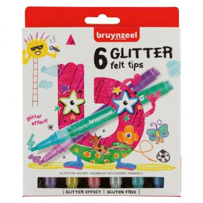 Set 6 carioci cu sclipici Bruynzeel SOLVDM2002522