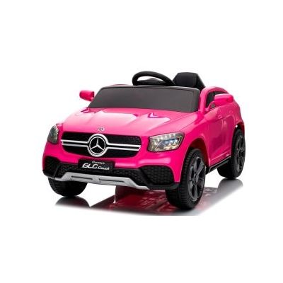 Masinuta electrica cu telecomanda 4 x 4, roti eva, mercedes amg glc coupe, varsta 1-4.5 ani, 105x67x46 cm, putere 180w - roz edeediglccouperoz
