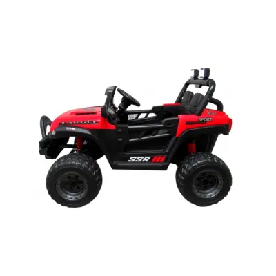 Masinuta electrica cu telecomanda auto x16, 110x70x68 cm, varsta 1-5 ani, roti eva, scaun din piele eco, putere 90w, r-sport - rosu edeedibbh016lrosu