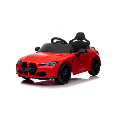 Masinuta electrica cu telecomanda bmw m4, 110x70x50 cm, varsta 1-5 ani, roti eva, scaun din piele eco, putere 90w - rosu edeedibmwm4rosu