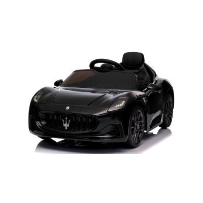 Masinuta electrica cu telecomanda maserati granturismo, 99x59.5x44 cm, varsta 1-4 ani, roti eva, scaun din piele eco, putere 90w - negru edeedimaseratigtnegru