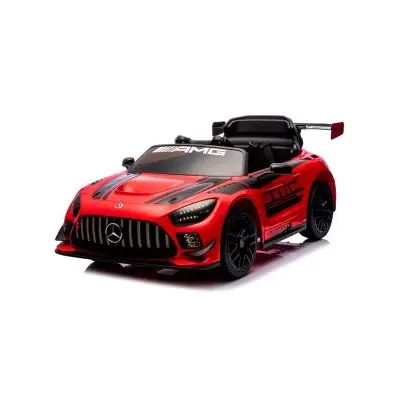 Masinuta electrica cu telecomanda mercedes gt3 evo, 114x69x45 cm, varsta 1-5 ani, roti eva, scaun din piele eco, putere 90w - rosu edeedigt3evorosu