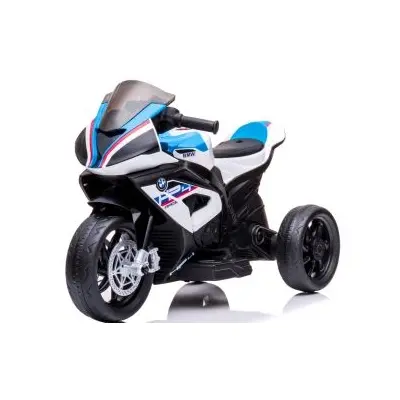 Motocicleta electrica pentru copii bmw hp4, 84x55x42 cm, varsta 2-5 ani, roti si scaun din plastic, putere 60w - alb edeedibmwhp4alb