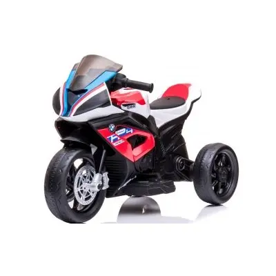 Motocicleta electrica pentru copii bmw hp4, 84x55x42 cm, varsta 2-5 ani, roti si scaun din plastic, putere 60w - rosu edeedibmwhp4rosu