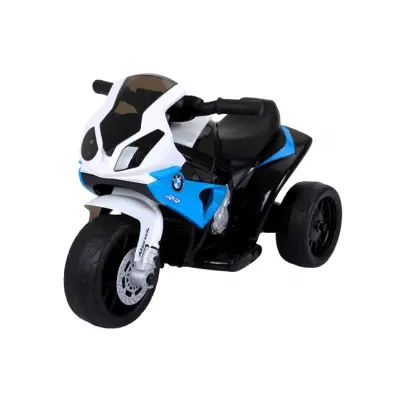 Motocicleta electrica pentru copii bmw s1000rr, 69x44x36.5 cm, varsta 1.5-4 ani, roti si scaun din plastic, putere 25w - albastru edeedibmws1000rralbastru