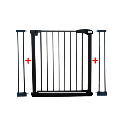 Poarta de siguranta din metal 79-105 cm r-sport s2 - negru edeedijlb328-2negru